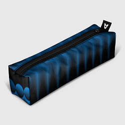 Пенал для ручек Сине-черный градиент в полоску, цвет: 3D-принт