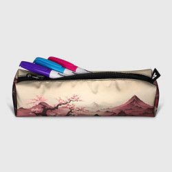 Пенал для ручек Сакура в горах, цвет: 3D-принт — фото 2