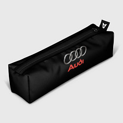 Пенал для ручек Audi sport на чёрном, цвет: 3D-принт