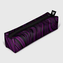 Пенал для ручек Абстракция фиолетовые линии, цвет: 3D-принт