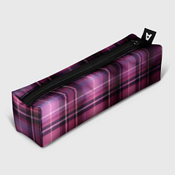 Пенал для ручек Фиолетовая шотландская клетка, цвет: 3D-принт