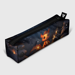 Пенал для ручек Маленький дракон и снег, цвет: 3D-принт