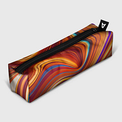Пенал для ручек Цветные волны - нейросеть, цвет: 3D-принт