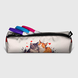 Пенал для ручек Влюбленные коты 14 февраля, цвет: 3D-принт — фото 2