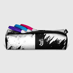 Пенал для ручек Juventus краски чёрнобелые, цвет: 3D-принт — фото 2