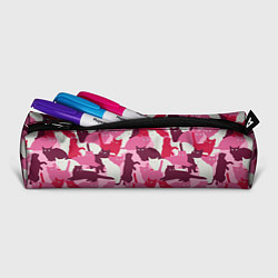 Пенал для ручек Розовый кошачий камуфляж, цвет: 3D-принт — фото 2