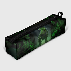 Пенал Minecraft зеленый монстр с яркими глазами