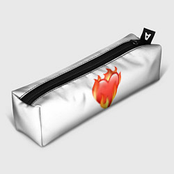Пенал для ручек Сердце в огне эмодзи, цвет: 3D-принт