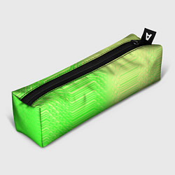 Пенал для ручек Зелёные градиентные линии, цвет: 3D-принт