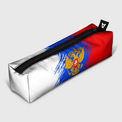Пенал Триколор штрихи с гербор