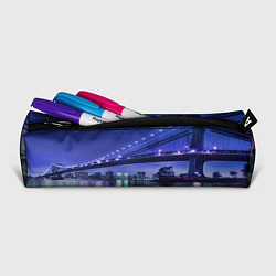 Пенал для ручек Вечерняя Америка - мост, цвет: 3D-принт — фото 2