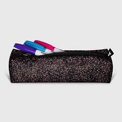 Пенал для ручек Чёрный с мелкими розовыми брызгами, цвет: 3D-принт — фото 2