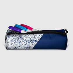Пенал для ручек Сине-белый пополам, цвет: 3D-принт — фото 2