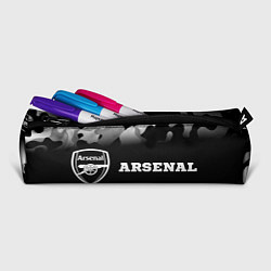 Пенал для ручек Arsenal sport на темном фоне по-горизонтали, цвет: 3D-принт — фото 2