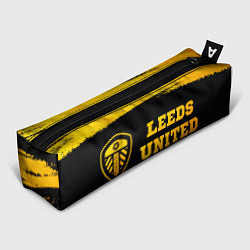 Пенал Leeds United - gold gradient по-горизонтали