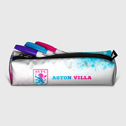 Пенал для ручек Aston Villa neon gradient style по-горизонтали, цвет: 3D-принт — фото 2