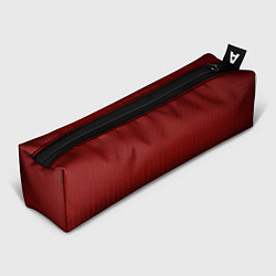 Пенал для ручек Тёмно-красный текстурированный однотонный, цвет: 3D-принт