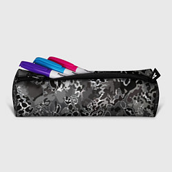 Пенал для ручек Чёрно-серый абстракция, цвет: 3D-принт — фото 2