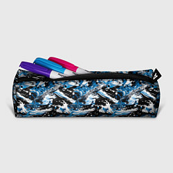 Пенал для ручек Выдры в речке на волнах - паттерн, цвет: 3D-принт — фото 2