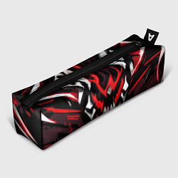 Пенал для ручек Абстрактное красное лицо монстра, цвет: 3D-принт