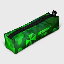 Пенал для ручек Resident Evil - green gradient по-горизонтали, цвет: 3D-принт