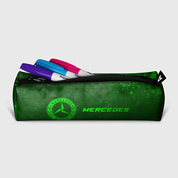 Пенал для ручек Mercedes - green gradient по-горизонтали, цвет: 3D-принт — фото 2