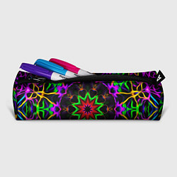 Пенал для ручек Неоновая геометрия узоры, цвет: 3D-принт — фото 2