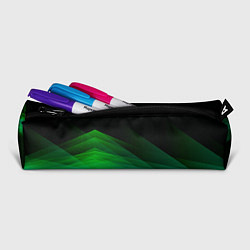 Пенал для ручек Неоновая зеленая абстракция на черном фоне, цвет: 3D-принт — фото 2