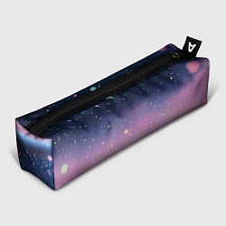 Пенал Закат с блестками - текстура