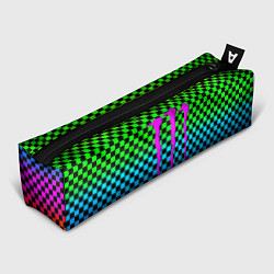 Пенал Monster energy неоновая клетка