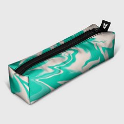 Пенал для ручек Color white turquoise, цвет: 3D-принт