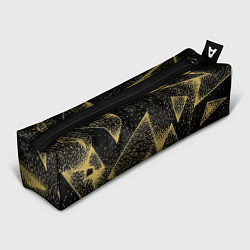 Пенал для ручек Triangle yellow with dots, цвет: 3D-принт