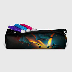Пенал для ручек Космический неоновый разлом, цвет: 3D-принт — фото 2