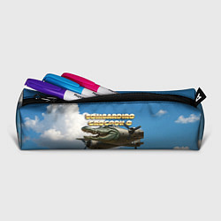 Пенал для ручек Bombardino Crocodillo мем, цвет: 3D-принт — фото 2