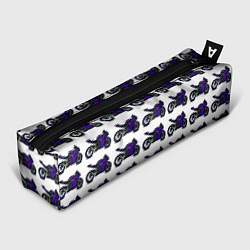 Пенал для ручек Motorcycle purple gloss, цвет: 3D-принт