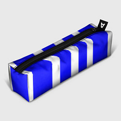 Пенал для ручек Color white blue line, цвет: 3D-принт