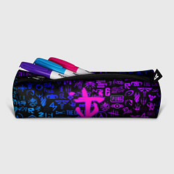 Пенал для ручек Doom логотипы игр неон, цвет: 3D-принт — фото 2