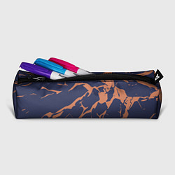 Пенал для ручек Разломы на синем, цвет: 3D-принт — фото 2