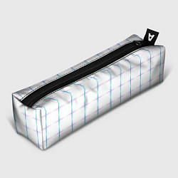 Пенал для ручек Color white blue stripes, цвет: 3D-принт