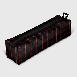 Пенал для ручек Color black red crosses, цвет: 3D-принт