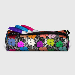Пенал для ручек Уорхол цветы флуоресцент поп-арт, цвет: 3D-принт — фото 2