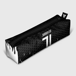 Пенал для ручек Juventus соты огонь, цвет: 3D-принт