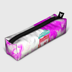 Пенал для ручек Ливерпуль розово белый огонь, цвет: 3D-принт