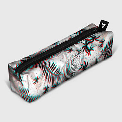 Пенал для ручек Манчестер сити глитч тропики, цвет: 3D-принт