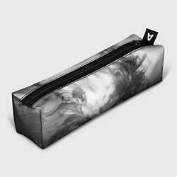 Пенал для ручек Серые морские волны абстракция, цвет: 3D-принт