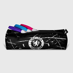 Пенал для ручек Челси штрихи красок белые, цвет: 3D-принт — фото 2