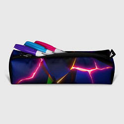 Пенал для ручек Neon colored geometric, цвет: 3D-принт — фото 2