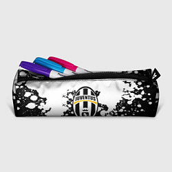 Пенал для ручек Juventus белые краски текстура, цвет: 3D-принт — фото 2