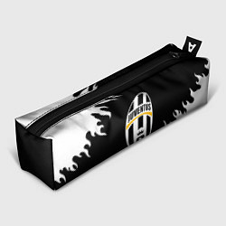 Пенал для ручек Juventus белый огонь текстура, цвет: 3D-принт