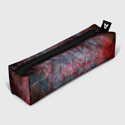 Пенал для ручек Абстракция - red rust on blue, цвет: 3D-принт